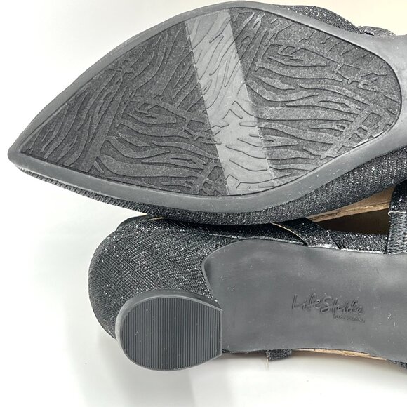 Life Stride Womens 9 Minimalist Black Low Heel Pointed Toe Heels Shoes - Picture 10 of 13